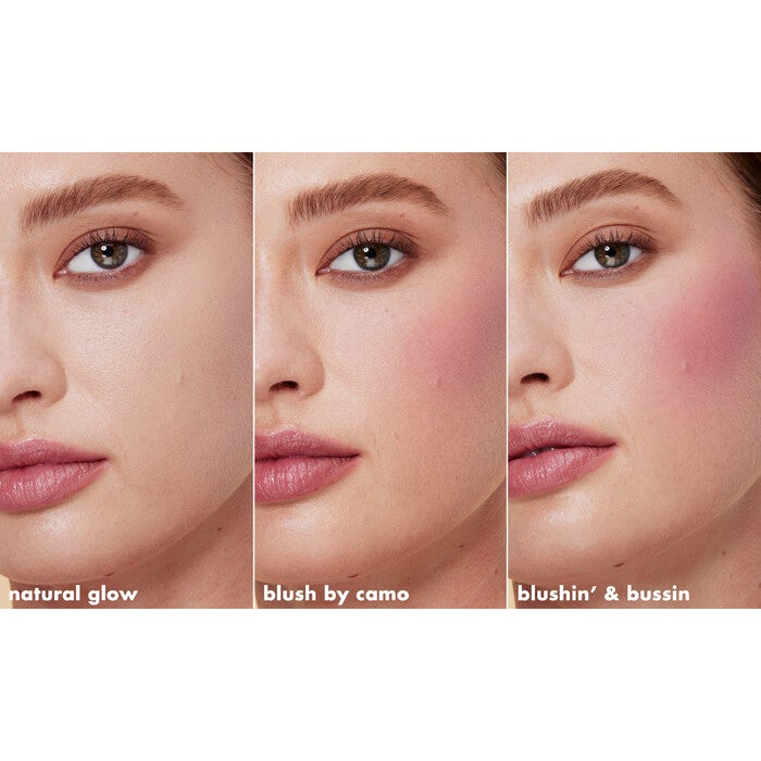 Before and After Applying Liquid Blush
