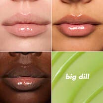 Big Dill Glow Reviver Lip Balm Sheer Green Shade Spotlight on Different Skin Tones