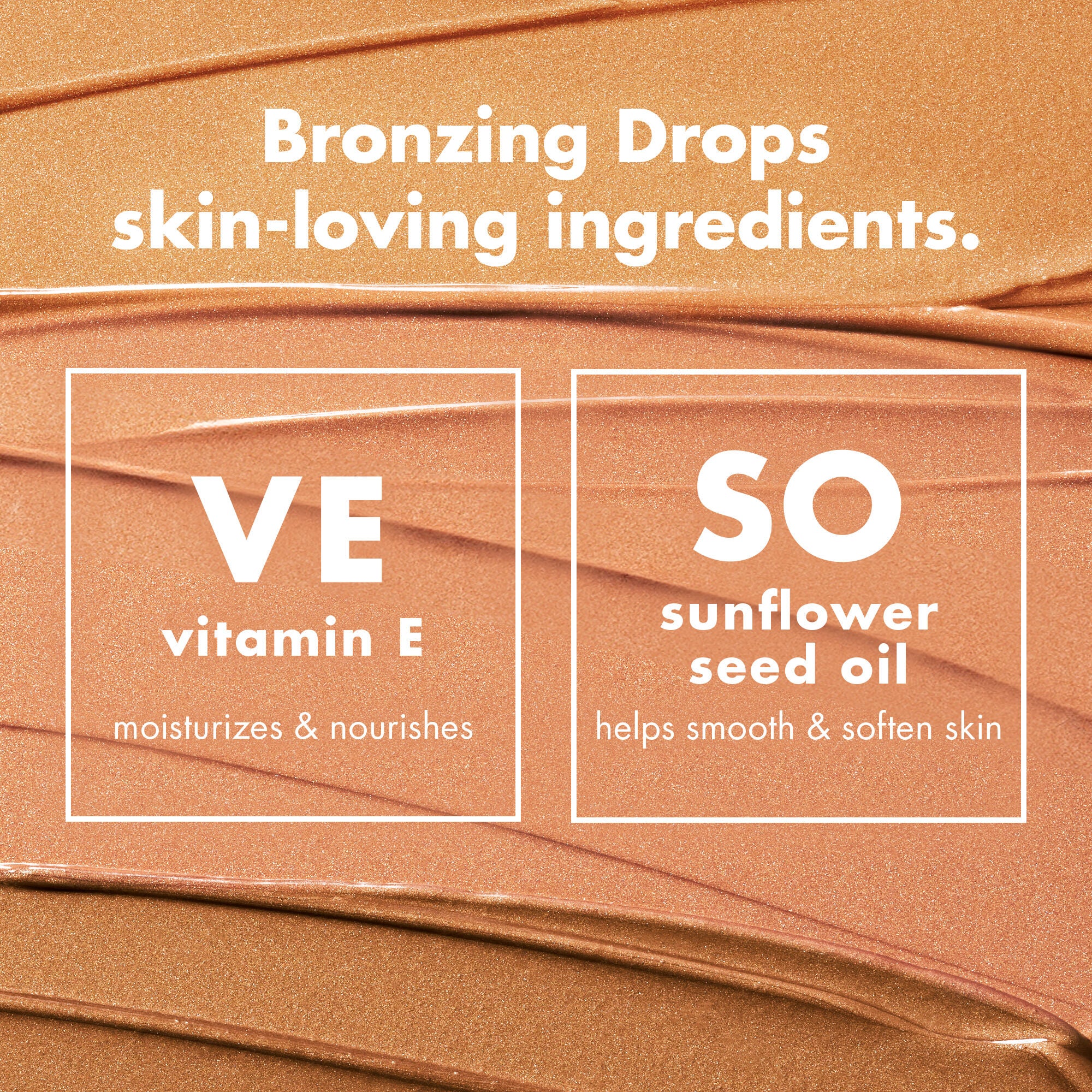 Bronzing Drops, 1 - Rose Gold with Rose Gold Shimmer - Fair to Medium Skin Tones