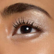 Woman Wearing Certified Platinum Fine As Fleck Eyeshadow