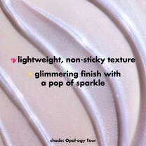 Opal-ogy Tour Glimmer Lip Oil Texture Swatch