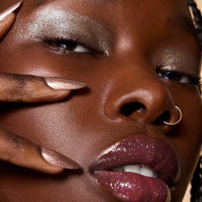 Fine as Fleck Glitter Eyeshadow, Filthy Rich - Neutral Brown with Champagne Sparkle