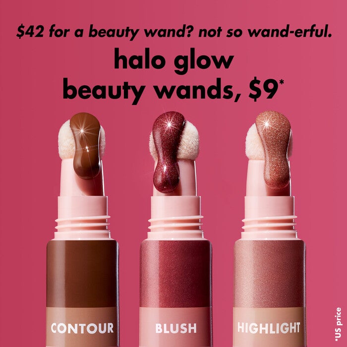 Halo Glow Highlight Beauty Wand, Pink Prism - Pink to Purple Shift