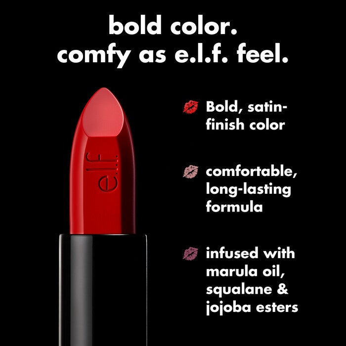 O FACE Satin Lipstick, No Regrets - Blue Red