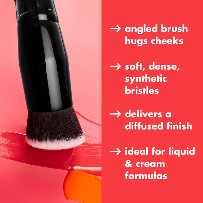 Apply Blush with Angled Blush Brush