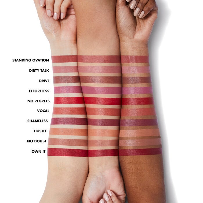 O FACE Satin Lipstick Arm Swatches