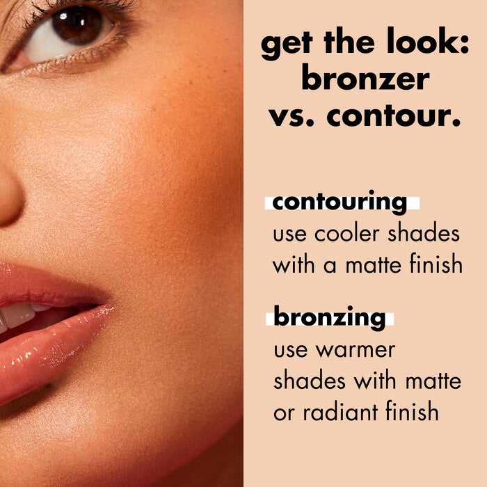 Primer-Infused Matte Bronzer, Catching Rays - Medium