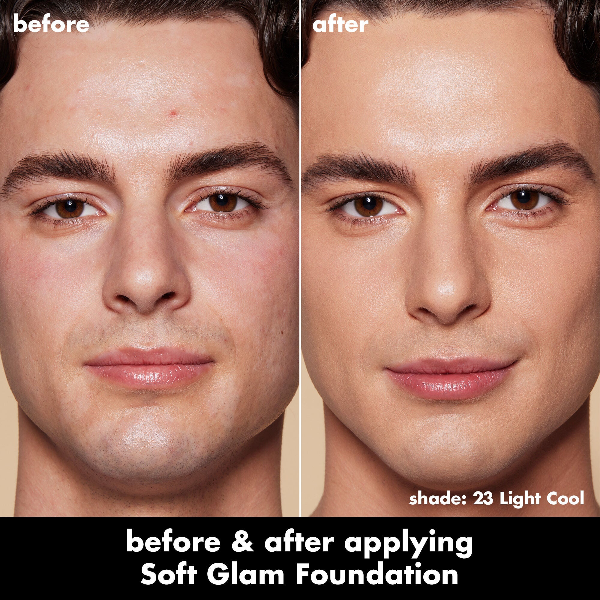 Soft Glam Satin Foundation, 23 Light Cool - light with cool undertones