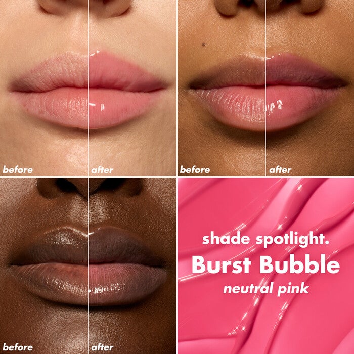 Plumping Lip Oil Burst Bubble Neutral Pink Lip Chart