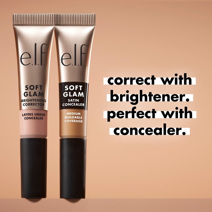 Pair Soft Glam Brightening Color Corrector with Soft Glam Satin Concealer
