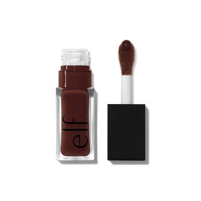 Glow Reviver Lip Oil, Hot as Fudge - Rich Brown e.l.f. Glow Reviver Hot As Fudge Tinted Lip Oil