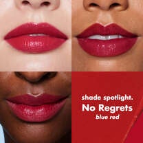 O FACE Satin Lipstick, No Regrets - Blue Red