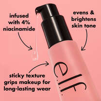 Power Grip Gel Primer with Niacinamide Evens and Brightens Skin Tone