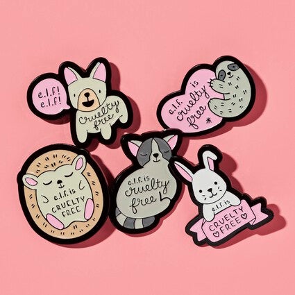 100% Cruelty-Free Pins, 