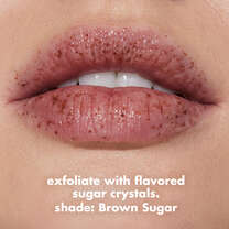 Lips with Brown Sugar Flavored Lip Exfoliator