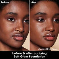Soft Glam Satin Foundation, 50 Deep Warm - deep with warm undertones