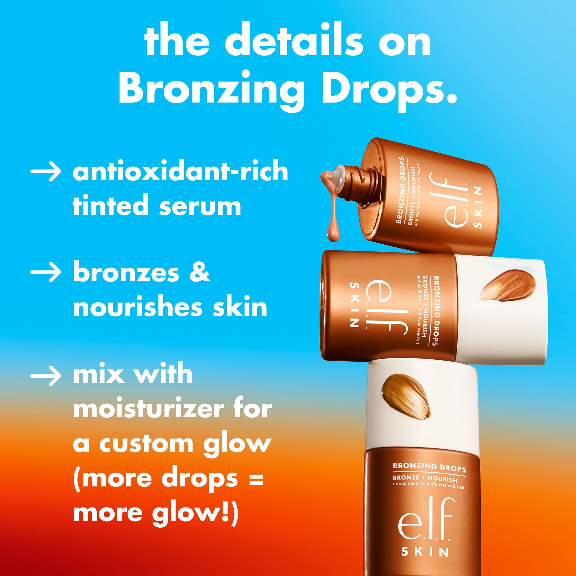 Bronzing Drops, 0 - Fair Gold - Fair to Light Skin Tones