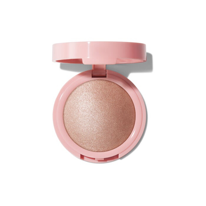 Halo Glow Powder Highlighter with Micro-Shimmer - Rose Gold