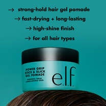 Power Grip Stick & Slick Hair Gel + Brush, 