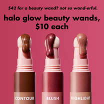 Halo Glow Highlight Beauty Wand, Holographic Honey - Yellow to Orange Shift