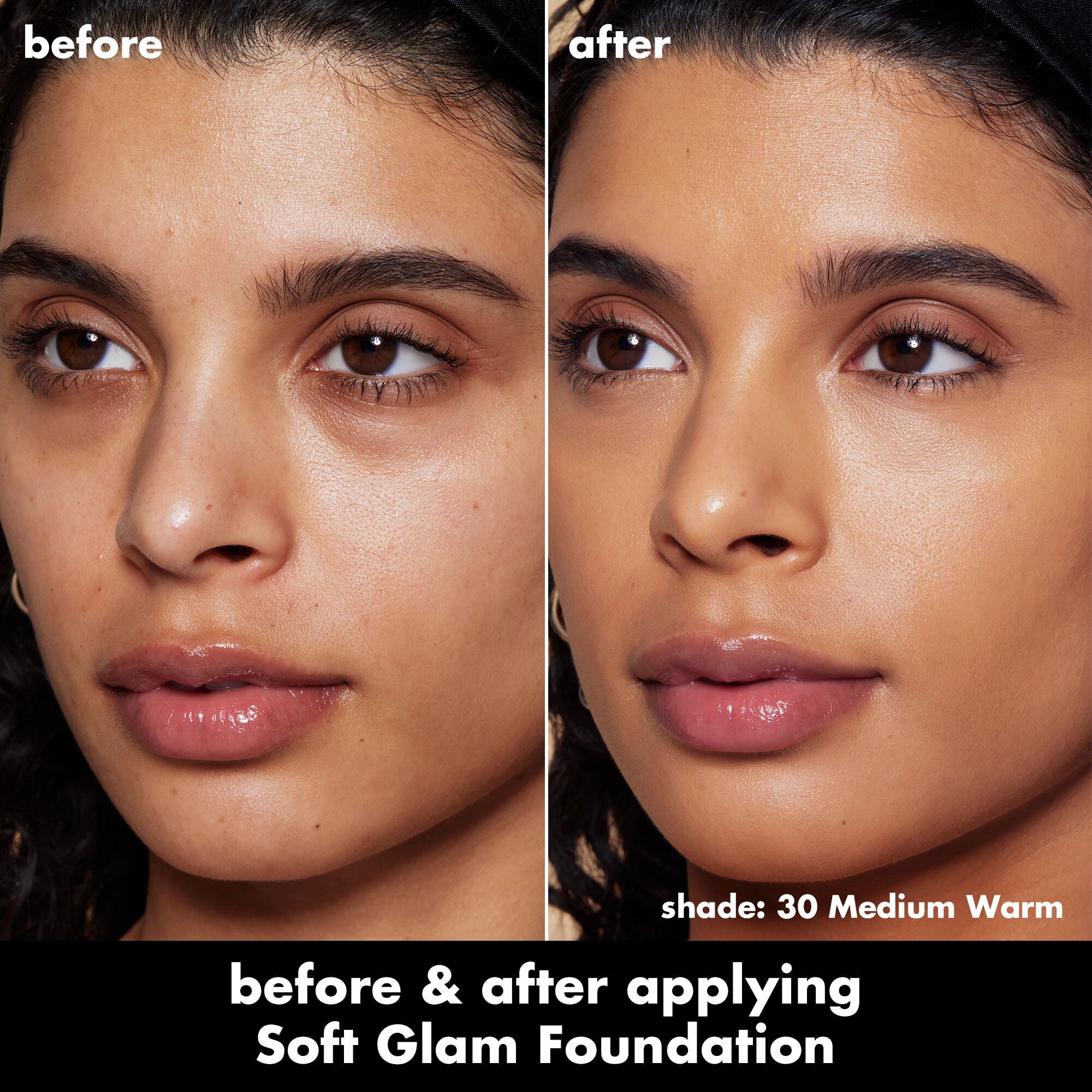 Soft Glam Satin Foundation, 30 Medium Warm - medium with warm undertones