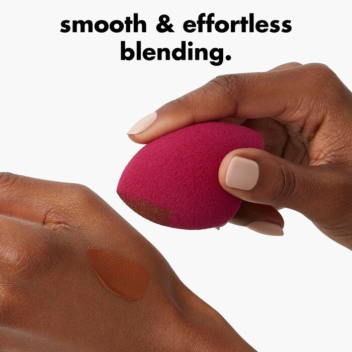 Applying Foundation With Makeup Blender
