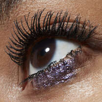 close up of eye with mascara
