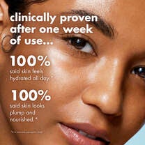 100% said this formula keeps their skin feeling hydrated all day after 1 week of use*