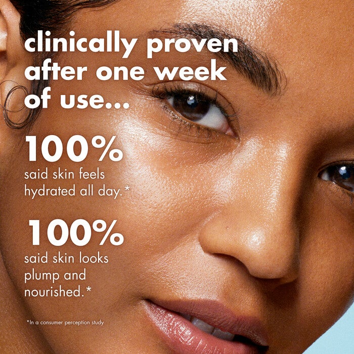 100% said this formula keeps their skin feeling hydrated all day after 1 week of use*