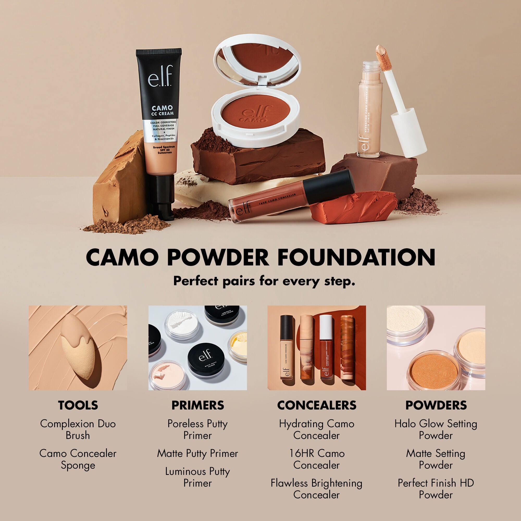 Camo Concealer Blending Makeup Sponge e.l.f. Cosmetics UK