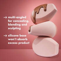 Halo Glow Angled Silicone Face Sponge, 