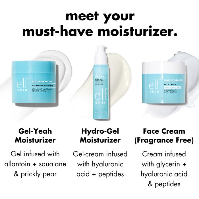 e.l.f. Hydrating Moisturizers Comparison Chart