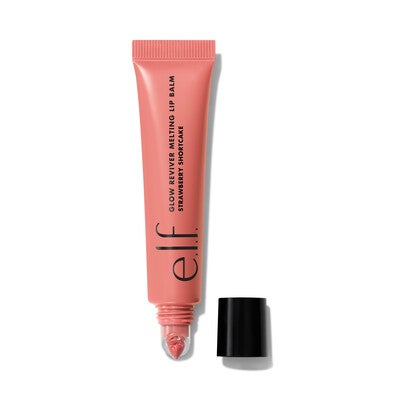 Glow Reviver Melting Lip Balm, Strawberry Shortcake - Soft Pink e.l.f. Glow Reviver Strawberry Flavored Pink Lip Balm