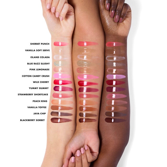 Glow Reviver Melting Lip Balm, new shade! Blue Razz Slushy - Sheer Bright Blue w/ Blue + Pink Shimmer