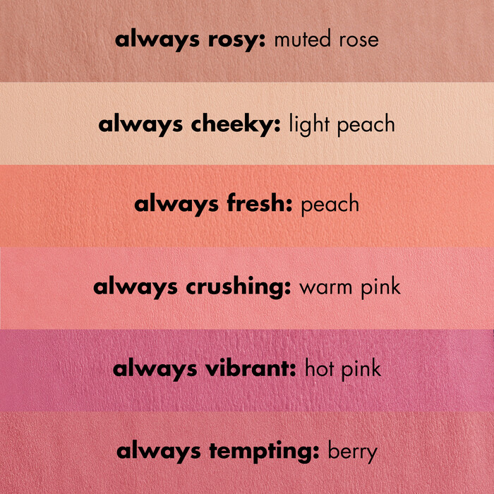 Primer-Infused Matte Blush, Always Rosy - Muted Rose