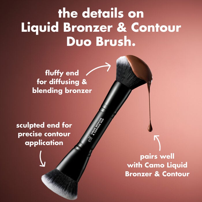 Dual-ended liquid bronzer & contour brush