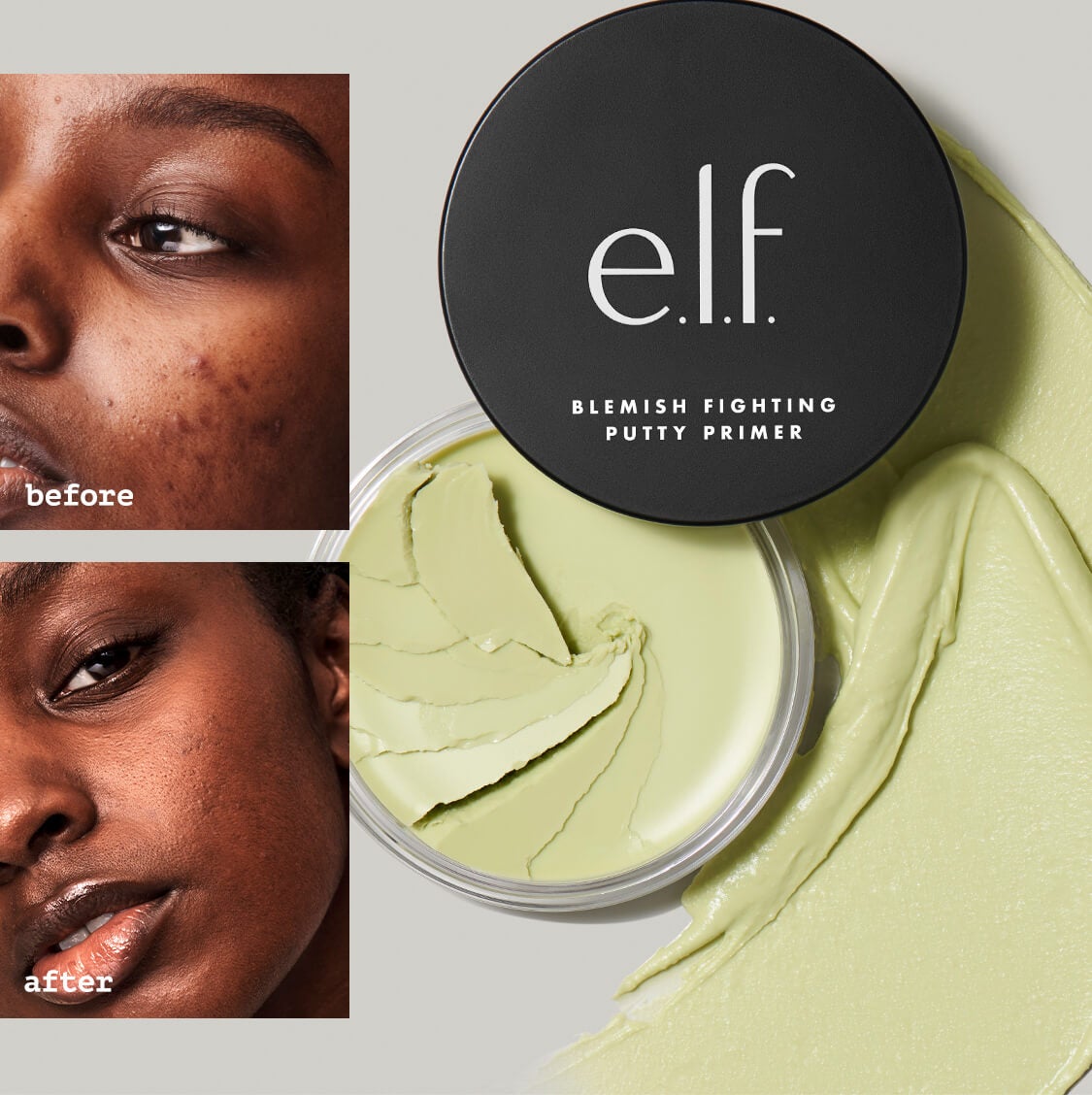 Before and After Pictures Using Blemish Fighting Putty Primer