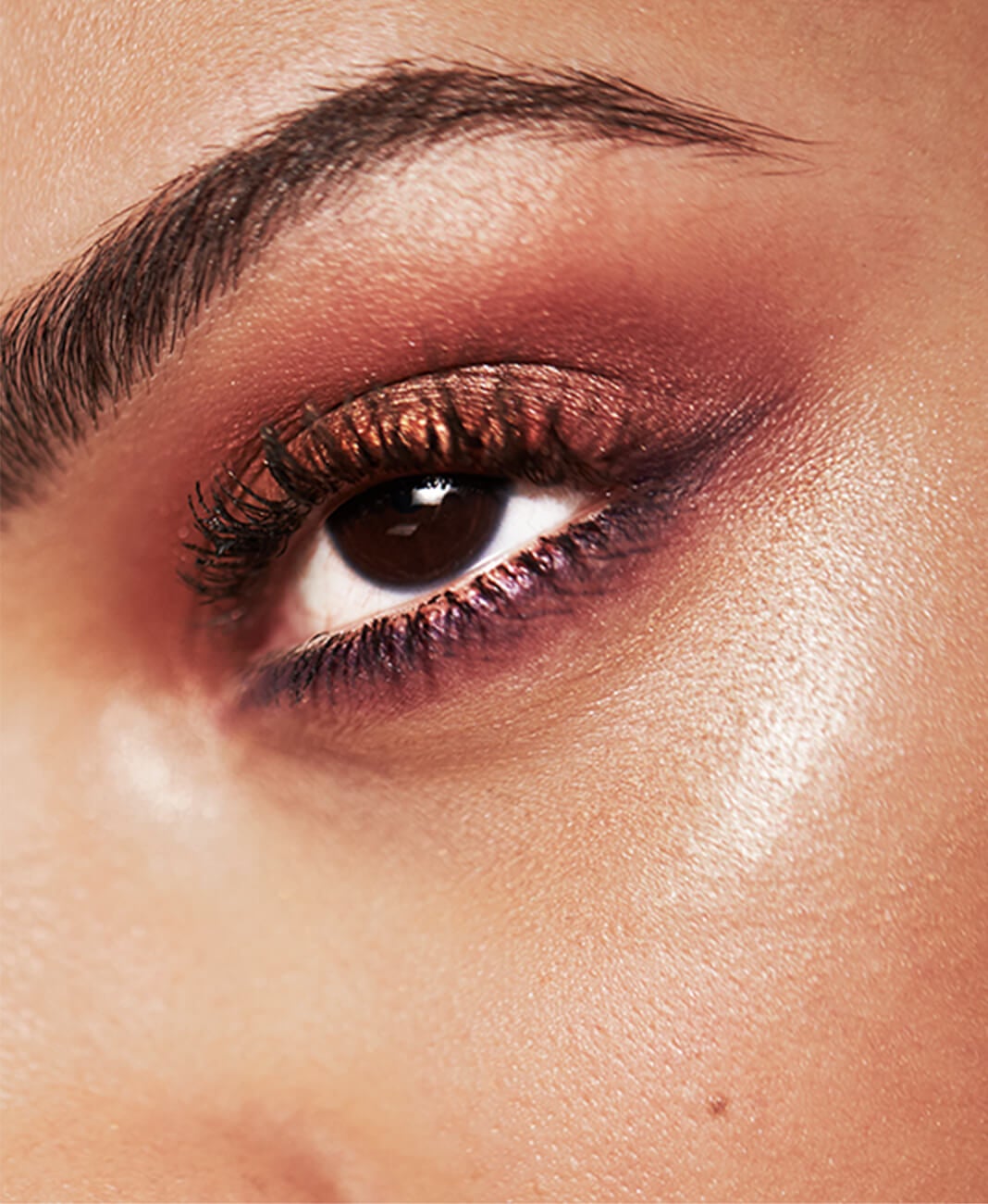 close up of eye with makeup